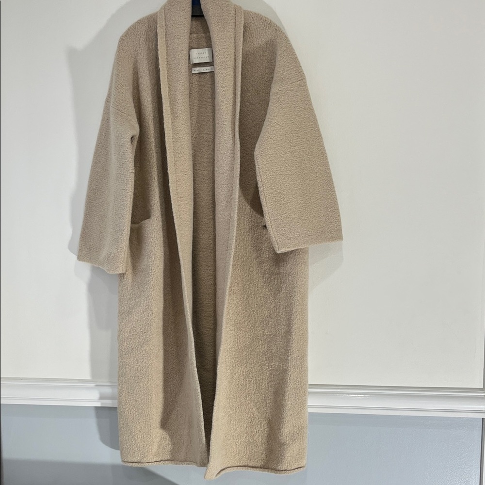 Lauren Manoogian Women's Tan Coat - Picture 11 of 14